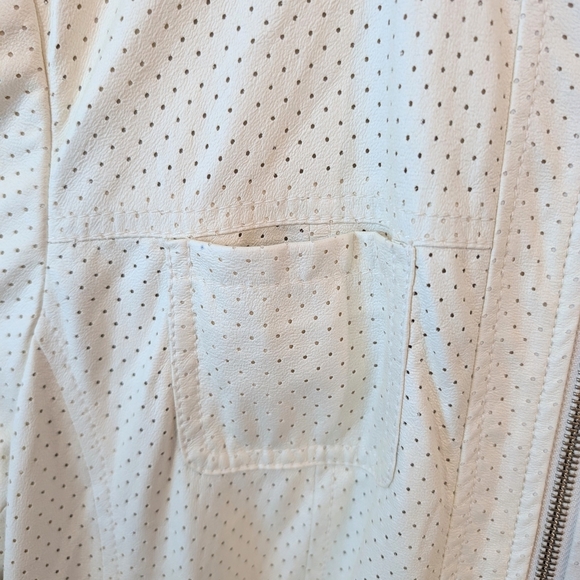 Conrad C White Perforated Jacket Sz. 14 - Picture 5 of 13